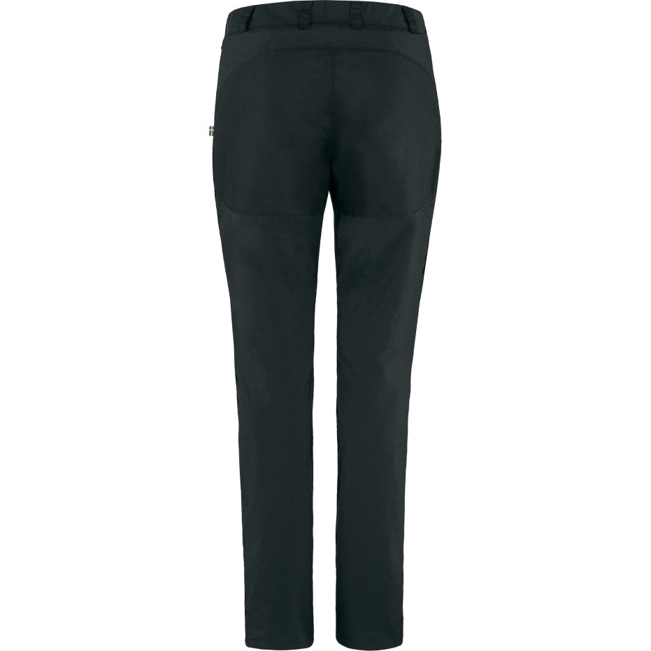 Pantaloni Negri Fjällräven Abisko De Mijloc De Vară W Scurti