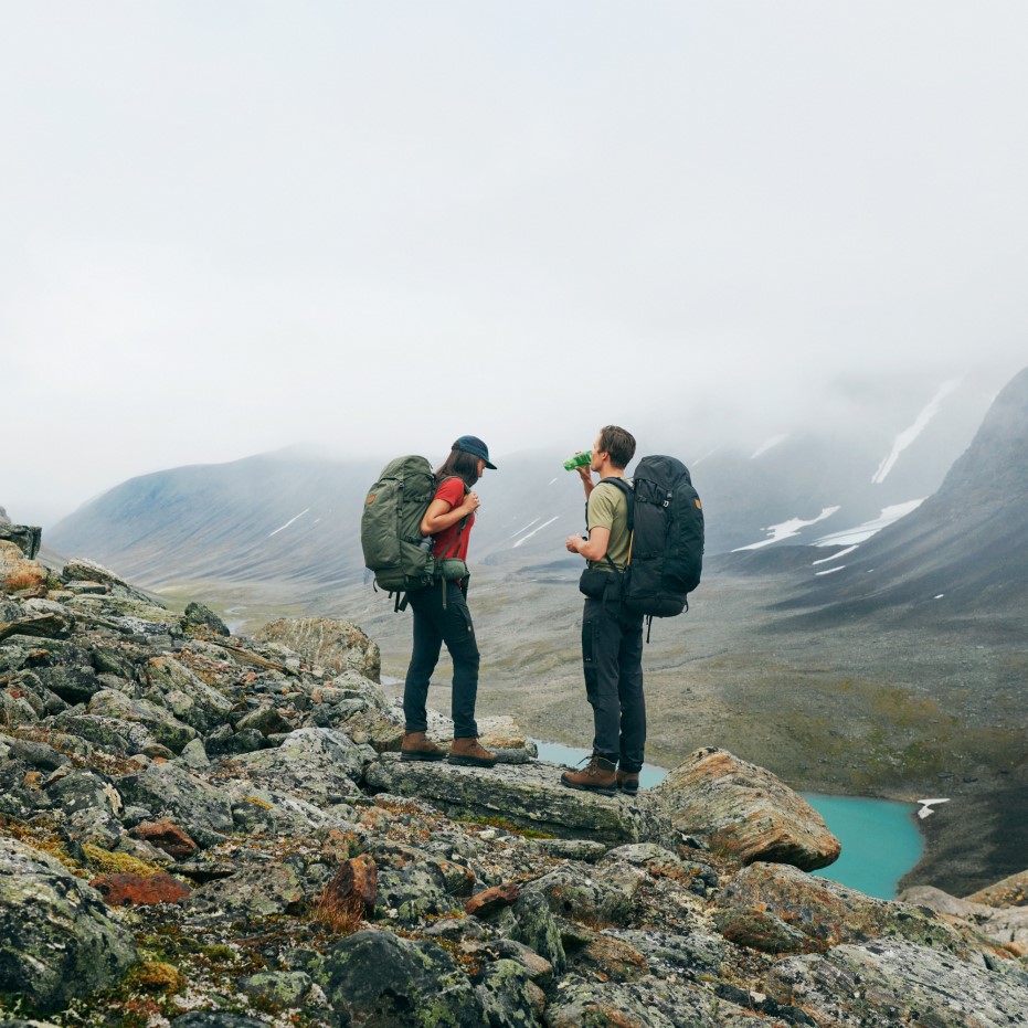 Pantaloni Abisko De Mijloc De Vară W Scurt Fjällräven Mineral Blue-clay Blue