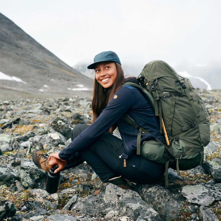 Pantaloni Abisko De Mijloc De Vară W Scurt Fjällräven Mineral Blue-clay Blue