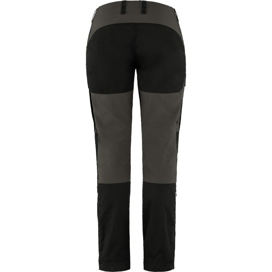 Pantaloni Keb Negru-gri Piatră Curbat W Scurt Fjällräven