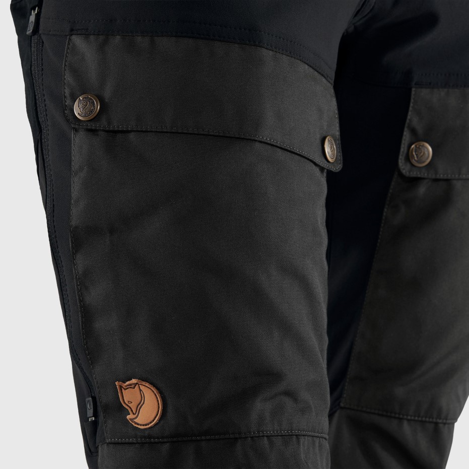Pantaloni Fjällräven Keb Curbat W Scurt Negru