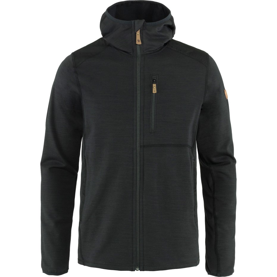 Hanorac Fjällräven Keb Fleece M Gri închis-negru