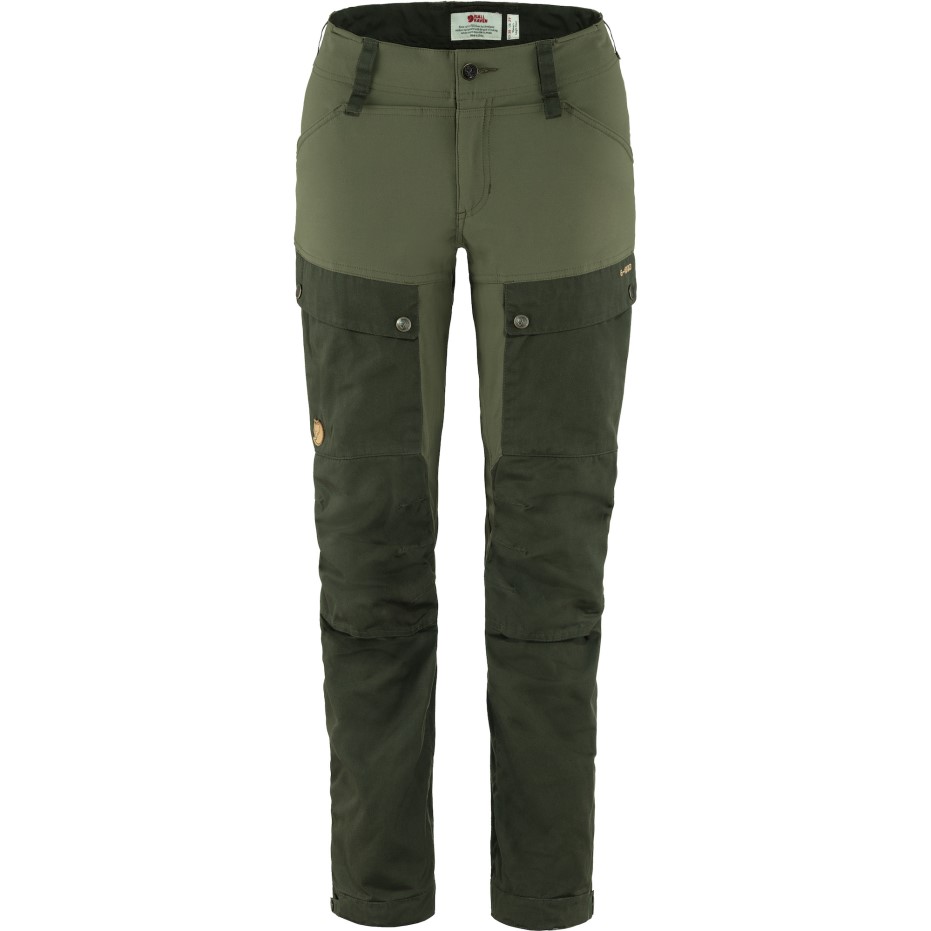 Fjällräven Pantaloni Keb De Culoare Verde-laur De Pădure Adâncă W Reg