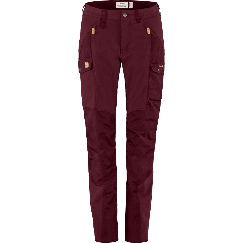 Pantaloni Nikka Curbat W Lung Fjällräven Granat închis