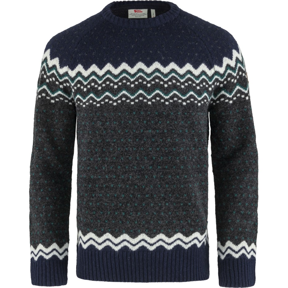Pulover Tricot Övik Verde Arctic Cu Vulpe De Munte