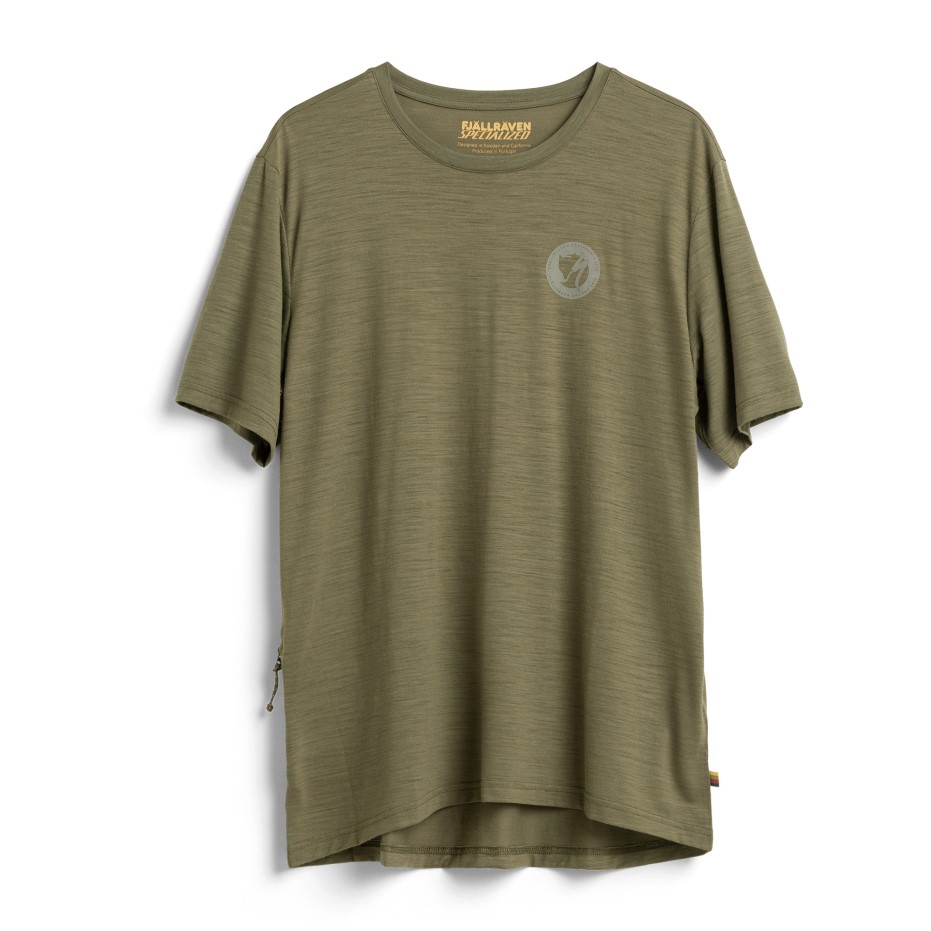 Tricou Verde De Lână Fjällräven Brand S/f W