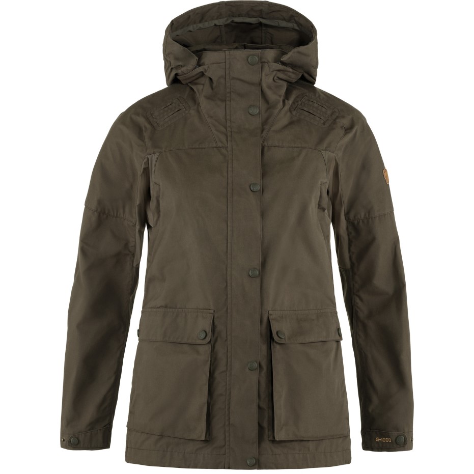 Jachetă Hibrid Forest W Fjällräven Olive închis