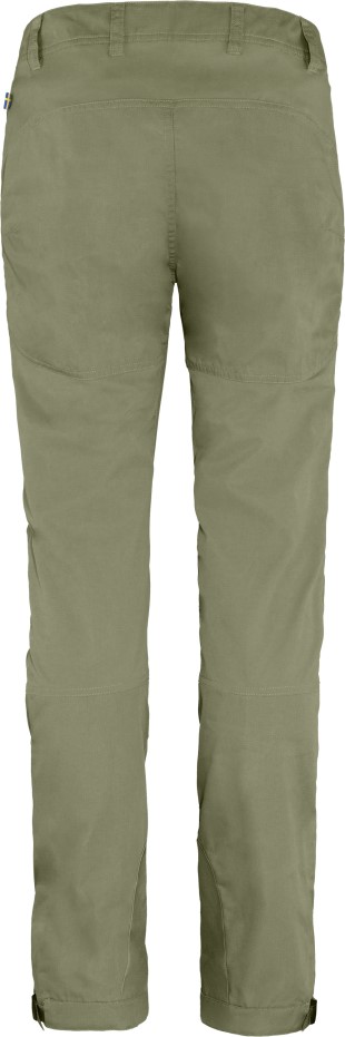 Pantaloni De Trekking Abisko Lite Cu Fjällräven De Culoare Măsliniu Deschis