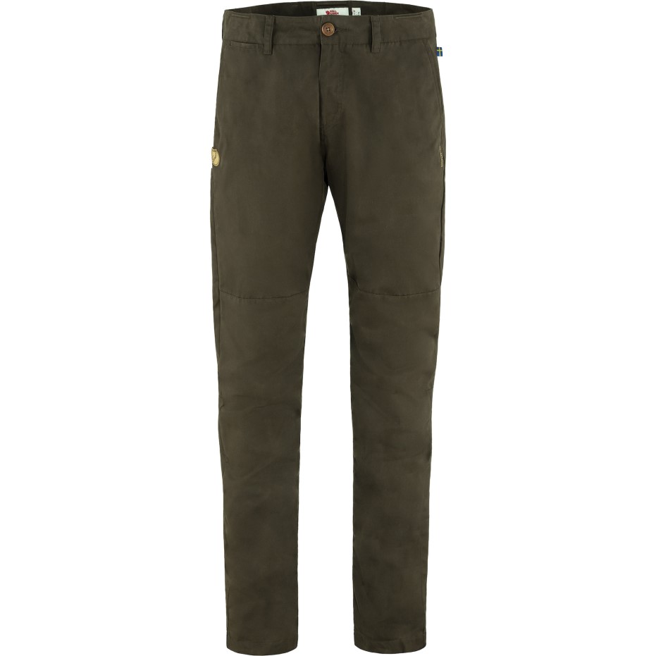 Srmland Pantaloni Conici M Lung Olive închis Fjällräven