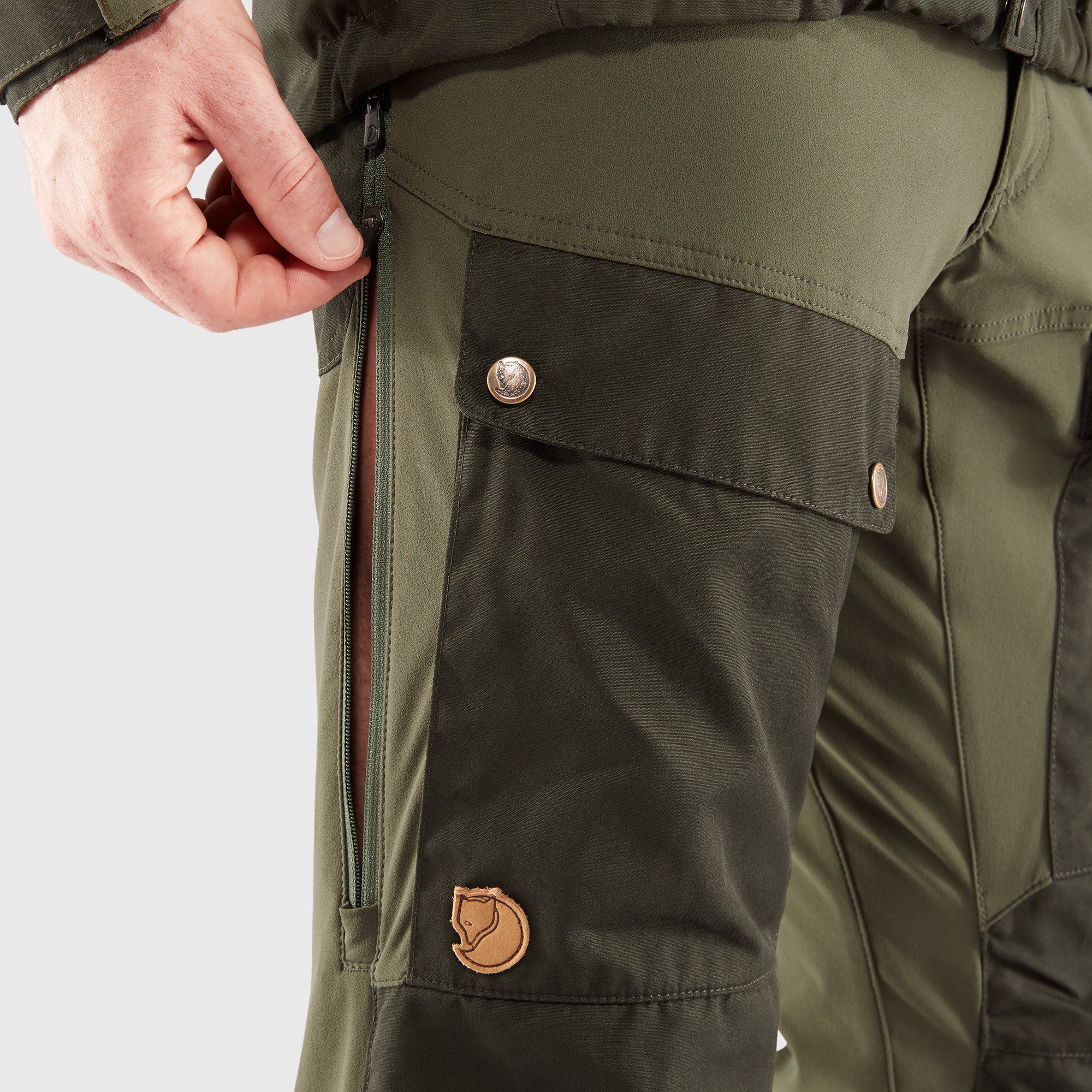 Deep Forest-laurel Green Fjällräven Brand Keb Pantaloni M Reg