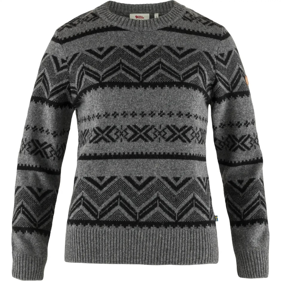 Tricot Cu Model De Lână Gri închis Groenlanda Cu Fjällräven