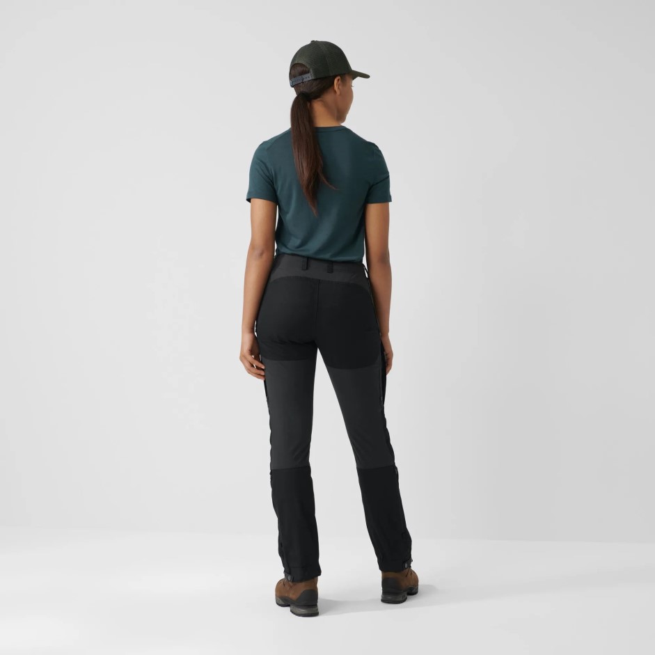 Pantaloni Keb W Reg Black-stone Grey Mountain Fox