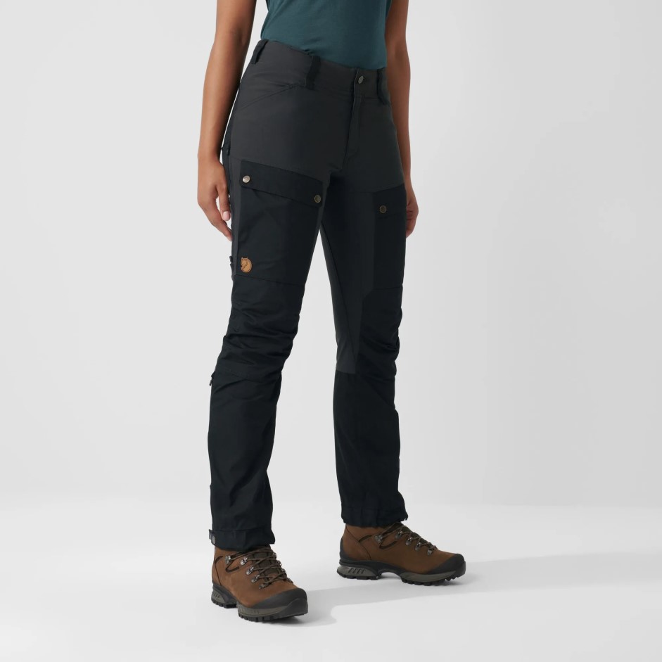 Pantaloni Keb W Reg Black-stone Grey Mountain Fox