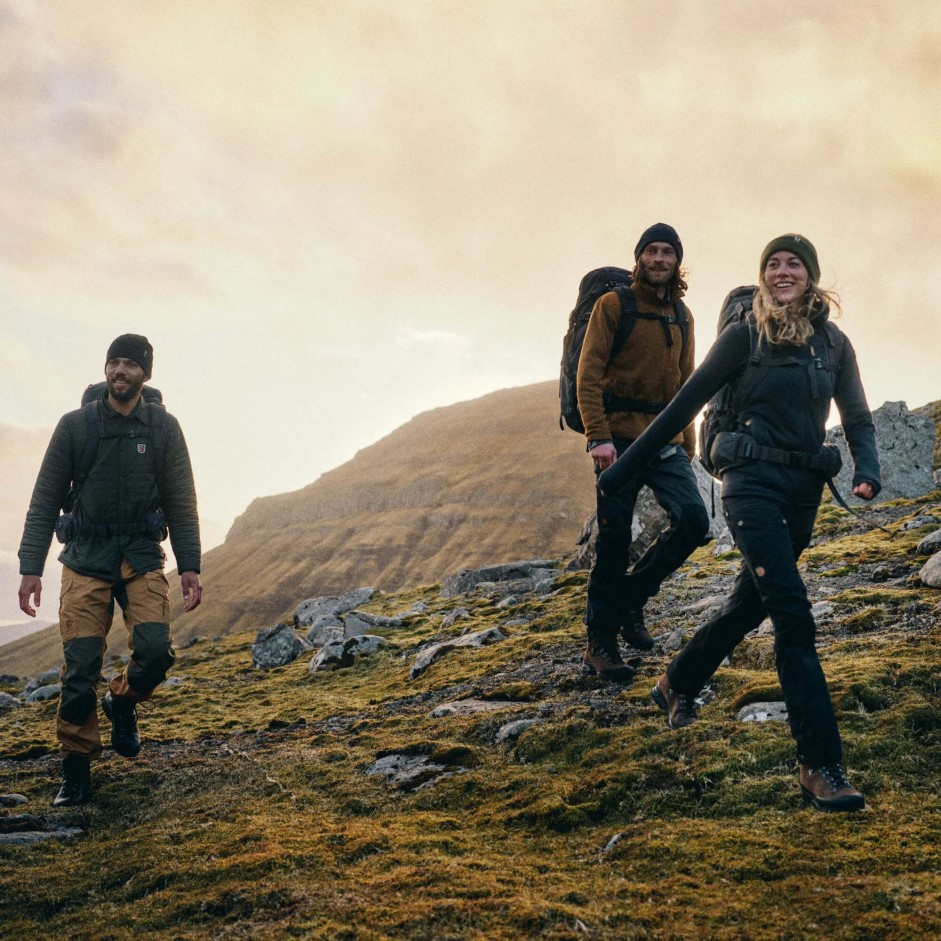 Pantaloni Keb De Culoare Verde-dafin Adânc W Reg Fjällräven