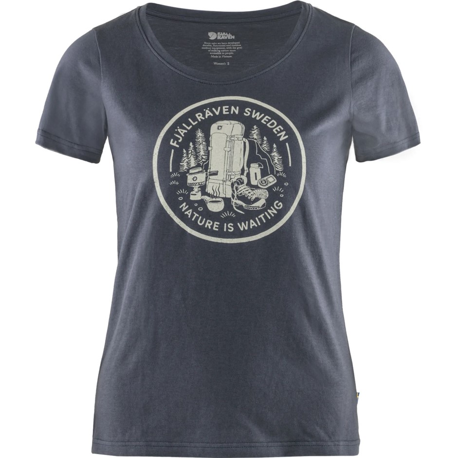 Tricou Pentru Pauză De Cafea Cu Vulpe De Munte Bleumarin