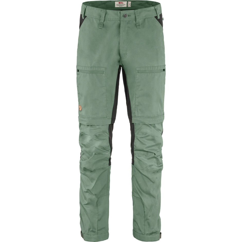 Fjällräven Patina Verde-gri închis Abisko Lite Trekking Zip-off M Reg