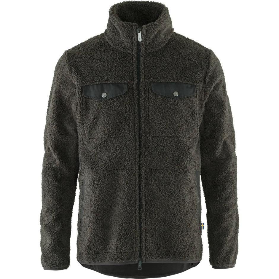 Fjällraven Greenland Pile Fleece M Gri închis