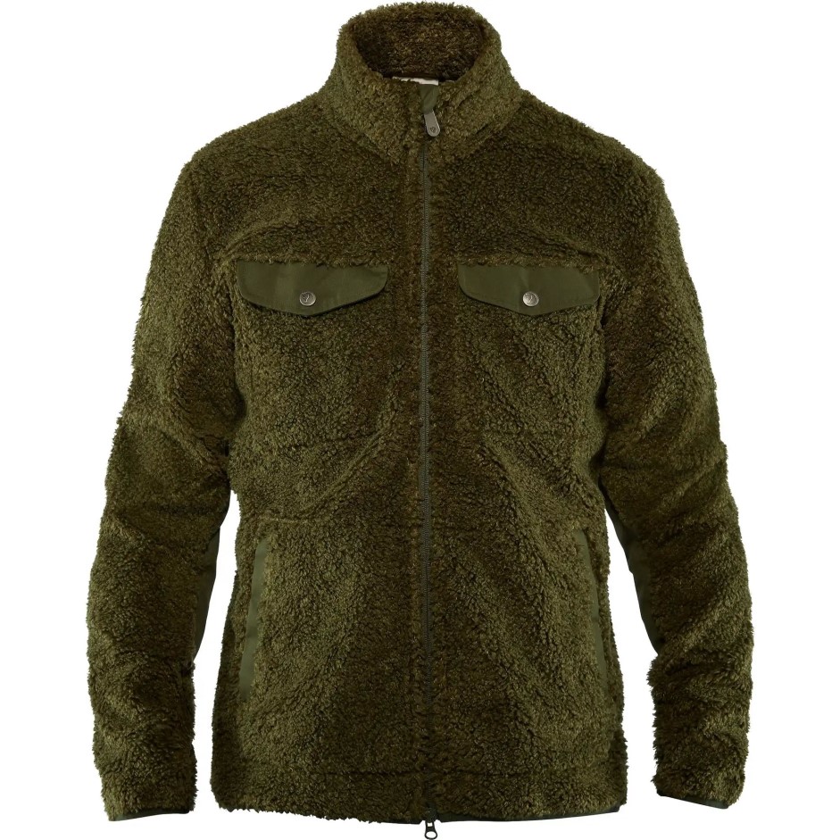 Fjällraven Greenland Pile Fleece M Gri închis